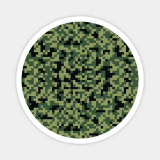 Green Black Camouflage Pattern 3, Military pattern, camo design, camping pattern Magnet